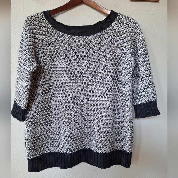 Baroni Made in Italy Womens Wool Blend 3/4 Length Sleeve Knit Sweater Size M - Picture 1 of 7